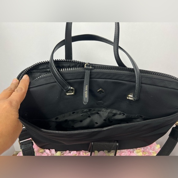 KATE SPADE NEW YORK Black Nylon Laptop Shoulder Bag - Picture 14 of 15